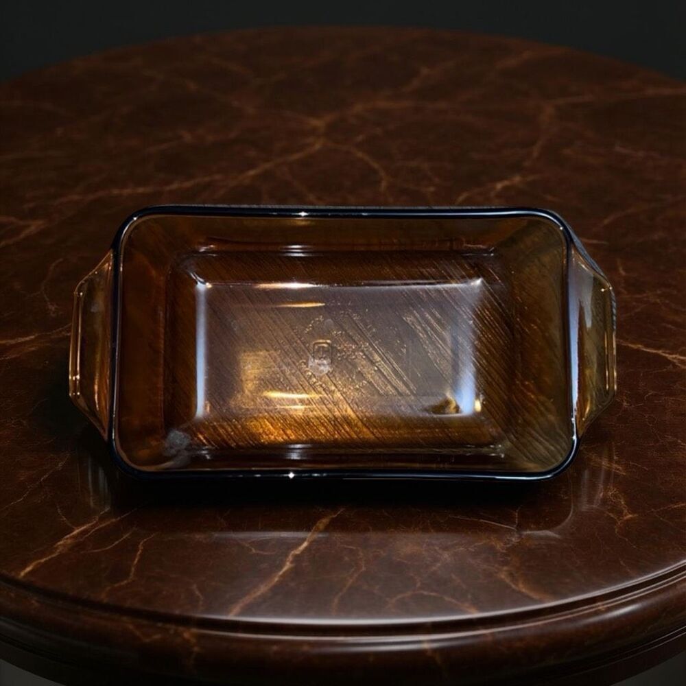 Vintage Amber Anchor Hocking 5 X 9 in Loaf Pan #441